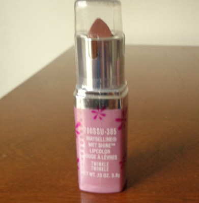 Maybelline Wet Shine Lipstick Lip Color- Twinkle Twinkle 385 Sealed NOS