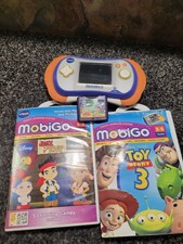 Vtech Mobigo 2 Touch Learning System Blue/Yellow with 3 Games Read Description