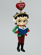 Danbury Mint Betty Boop "Caroling Time!" Holiday Christmas Glitter Ornament