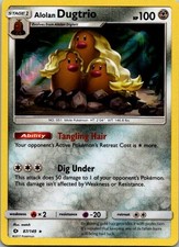 Alolan Dugtrio Holo Rare SM Base Set 87/149 NM