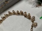 Coro signed vintage white enamel and gold tone leaf necklace — photo 9