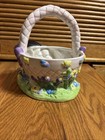 Disney 2000 Welcomes Winnie The Pooh Ceramic Easter Basket FTD Piglet Eeyore — photo 4