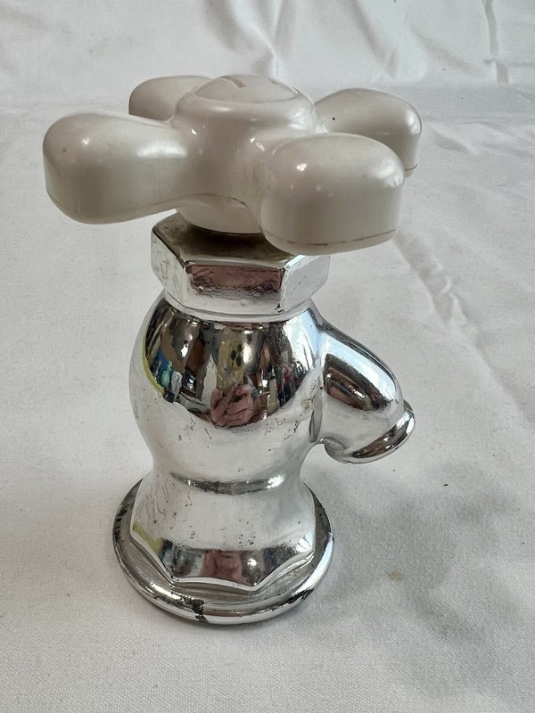 Vintage Avon Hot Water Faucet Just a Twist Deep Woods After Shave Empty Bottle