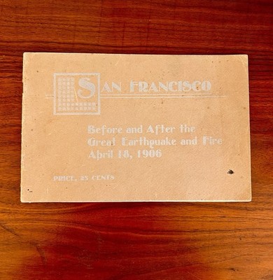 RARE 1906: San Francisco Before & After Earthquake Antique Pictorial Pamplet VG