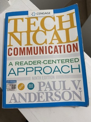 Cengage Technical Communication 9th Ed Paperback Textbook Anderson