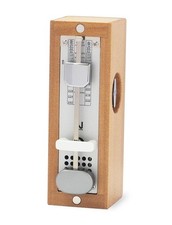Nikko Metronome Wooden Mini Advance 334 Natural, Made in Japan with Soft Case