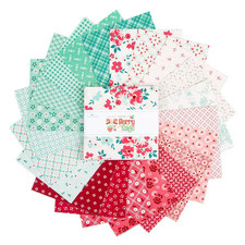 Berry Sage 5" x 5" Squares, Riley Blake 3.99 Ships ANY Amount Of Fabric