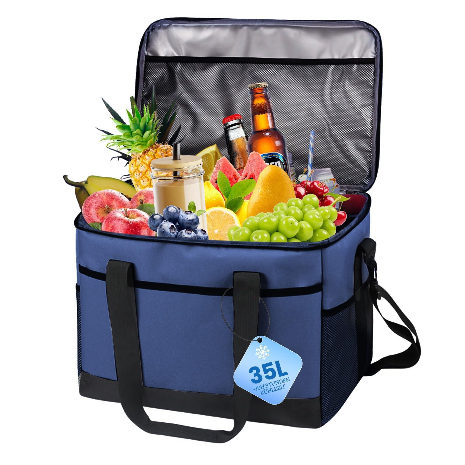 L.StarryIsland 35L Borsa Frigo Grande per 60 Lattine, Impermeabile e (o6M)