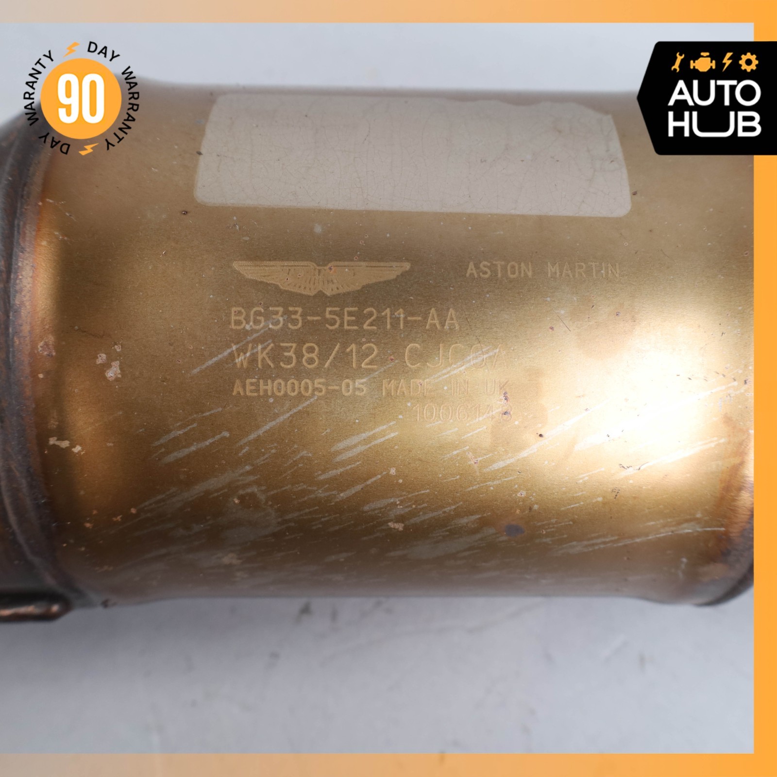 11-17 Aston Martin V8 Vantage 4.7L V8 Exhaust Downpipe Set BG335E211AA OEM 26k