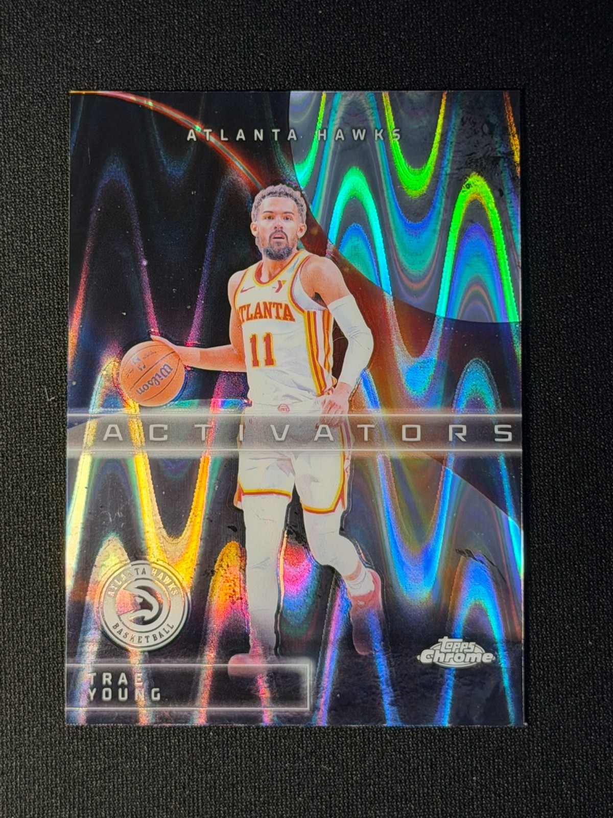 Trae Young 2025-26 Topps Chrome Activators RayWave Refractor #AC-5 Hawks