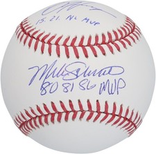 Bryce Harper and Mike Schmidt Philadelphia Phillies Signed Baseball with Inscs