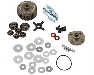 Schumacher Alloy Differential V2 Conversion Set w/Internals & Drive Cups