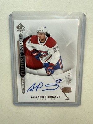 2020-21 SP Authentic - Autographed Future Watch Alexander Romanov #908 /999 