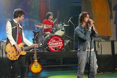 The Strokes with Nick Valensi drummer Fabrezio Moretti singer Juli- Old Photo 1