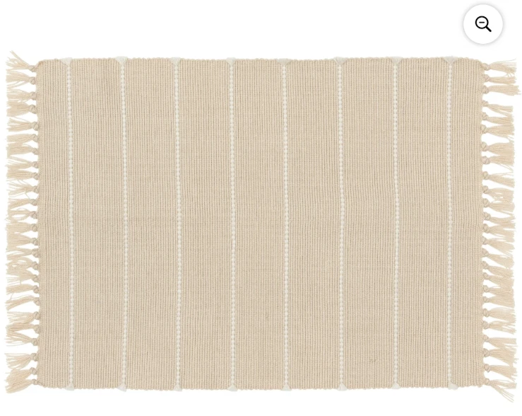 Indoor/Outdoor Layering Rug, Orange Stripe,24" x 36" - Image 2 of 4