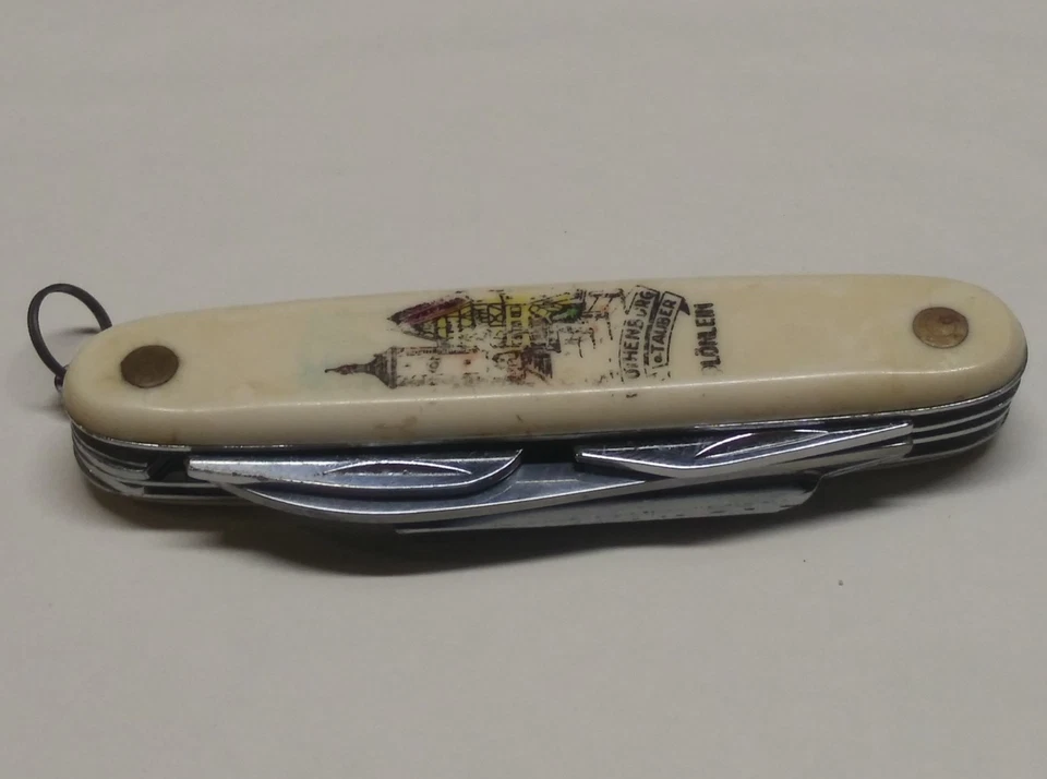 Rare Vintage FES Ferdinand Everts Sohn German Rothenburg Multi-Tool Pocket Knife - Image 4 of 4