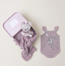 New Infant Set BAREFOOT DREAMS COZYCHIC Disney Bambi Gift Set 3-6 M Rose