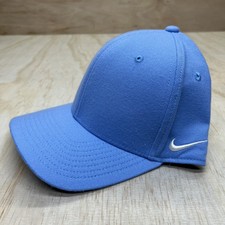 NEW S/M Nike Classic 99 Blank Team Dri-FIT Swoosh Flex Hat Sky Blue