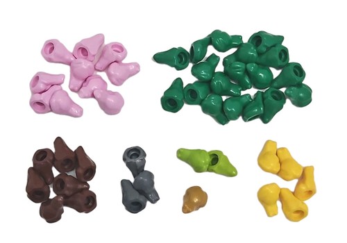 Lego Frösche Stck 46 bunte Landtiere Kröten Teil x223 Botanicals Ninjago