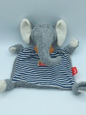 Sigikid Schmusetuch Elefant blau weiß Halstuch Kuscheltuch Frottee Stoff