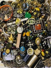 5 LB Pound Jewelry Lot VTG /Mod Pieces Parts Jewelry Making Supply crafting