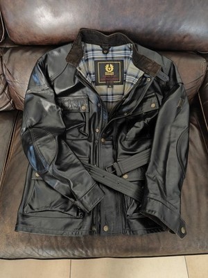 Belstaff Trialmaster Panther Lederjacke, schwarz, Malenotti Era, Gr. XL