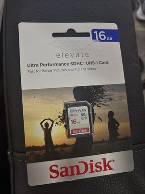   SANDISK 16GB ULTRA Performance SDHC-Card (Elevate)