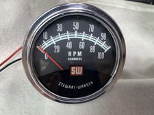 10k Stewart Warner Tachometer V8 Sending Unit W Mounting Cup Greenline Perfect
