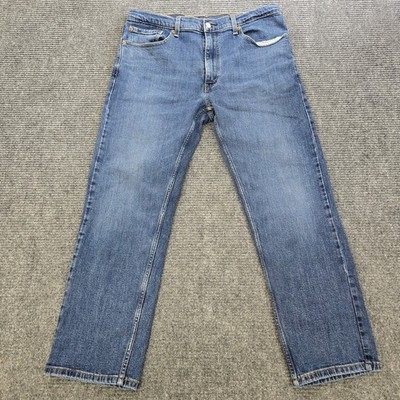  Levi's 505 Jeans Men's 36x30 Blue Regular Straight Stretch