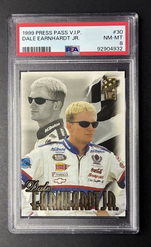 1990 Press Pass VIP #30 Dale Earnhardt Jr PSA 8 NASCAR Auto Racing 