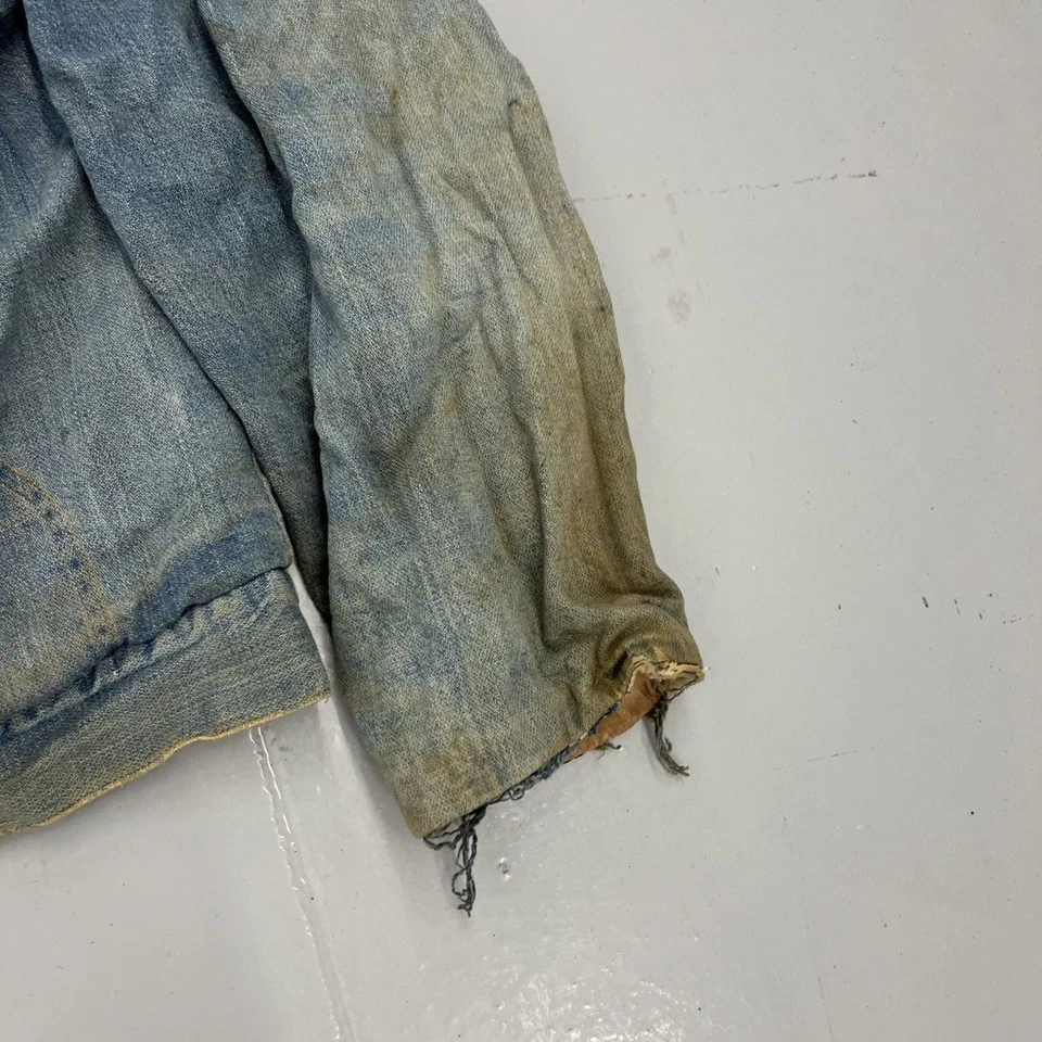 Chaqueta vaquera vintage años 70 Maverick azul occidental envejecida años 70 verdadera vintage Foto 3 de 4