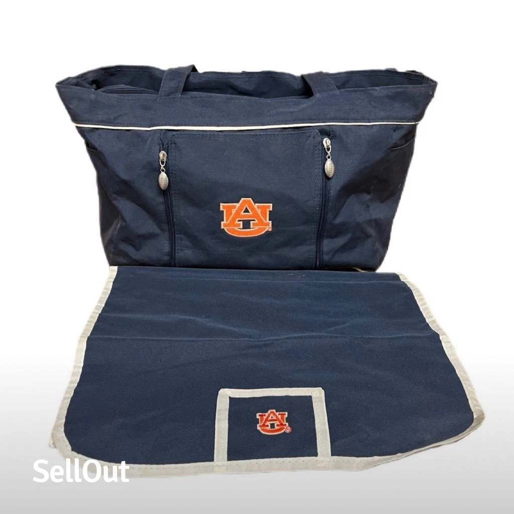 Auburn Tigers Logo Diaper Bag w/ Changing Pad Blue Unisex Medium