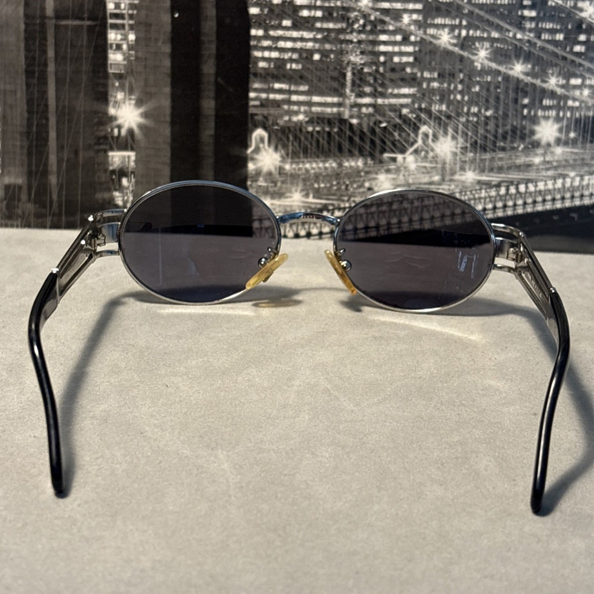 vintage fendi Palladium Metal Sunglasses Ebony Stunning Silver