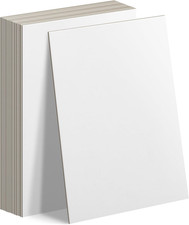 20 Pack 5x7 Inch Chipboard Sheets 50pt, White 50pt Thick, Bookboard, Scrapbook