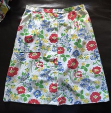 Vintage 1970s Ladies Golf Tennis Skirt Bright Floral