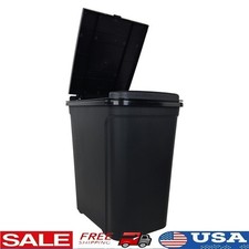 7.6 Gallon Touch Top Kitchen Trash Can Durable Plastic Waste Bin Easy Clean New