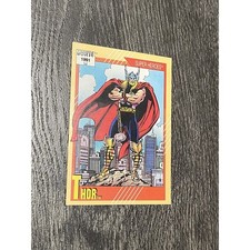 Thor 1991 Marvel Impel Super Heroes #48 Comic Card