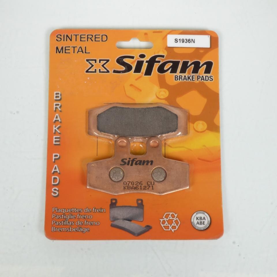 Plaquette de frein Sifam moto KTM 600 LC4 GS en métal fritté durable