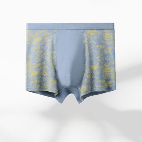 Boxer intimo uomo boxer pantaloncino vita alta sciolto casual traspirante - Foto 10 di 23