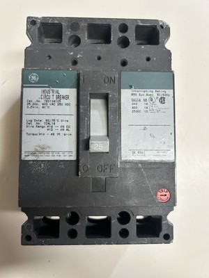TED134025 - GE - Molded Case Circuit Breaker   - 25 Amp - 3 Pole - 480 Volt