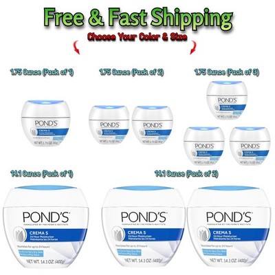 Pond's Crema S Nourishing Face Moisturizer for Women, Ivory (Select Size)