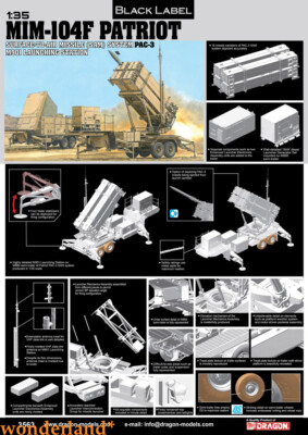DRAGON 3563 1/35 MIM-104F Patriot (PAC-3) Air Defense Missile  