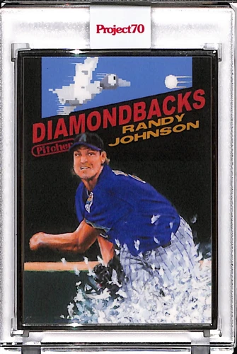 2021 TOPPS PROJECT 70 #224 RANDY JOHNSON BY JONAS NEVER AP SILVER FRAME 09/51