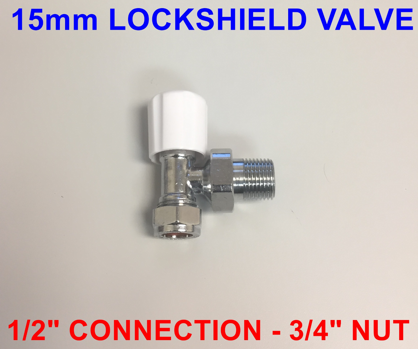 15mm ANGLED LOCKSHIELD RADIATOR VALVE 15mm ANGLED LOCKSHIELD DRAIN OFF