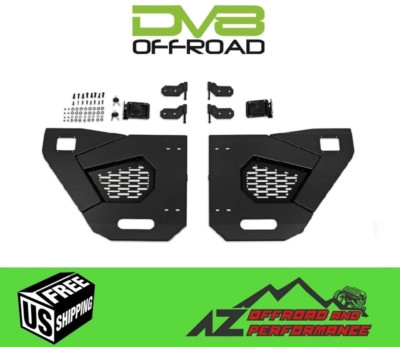 DV8 Offroad Spec Series Rear Half Doors Kit for '18+ Jeep Wrangler JL JLU
