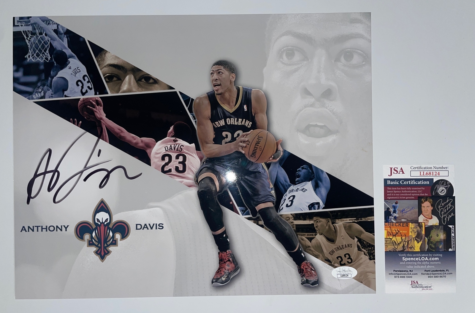 Anthony Davis Autographed Signed New Orleans Pelicans 11x14 Photo JSA Authentic CB030 