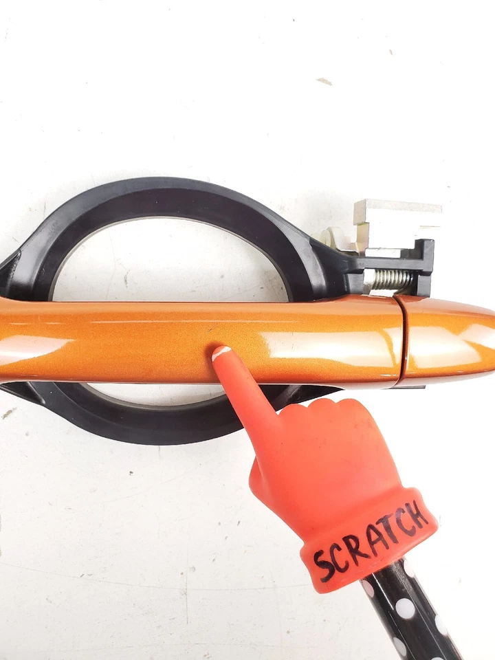 MITSUBISHI OUTLANDER 2011-2021 MANIJA PUERTA EXTERIOR TRASERA IZQUIERDA NARANJA M11 OEM Foto 2 de 4