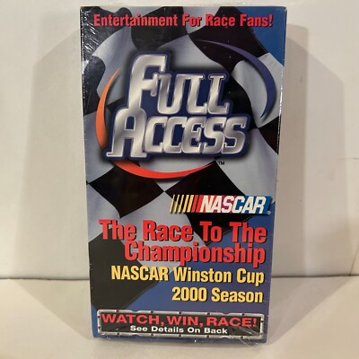NASCAR Full Access Winston Cup 2000 Season @2001 SEALED *BUY 2 GET 1 FREE VHS*