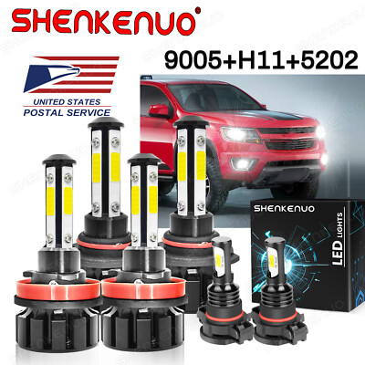 For 2021 Chevrolet Colorado LED Headlights Fog lights Main & Dipped Beam Kit 6x
