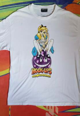 Hook-ups X The Hundreds Collab Brand Anime Shirt Alice in